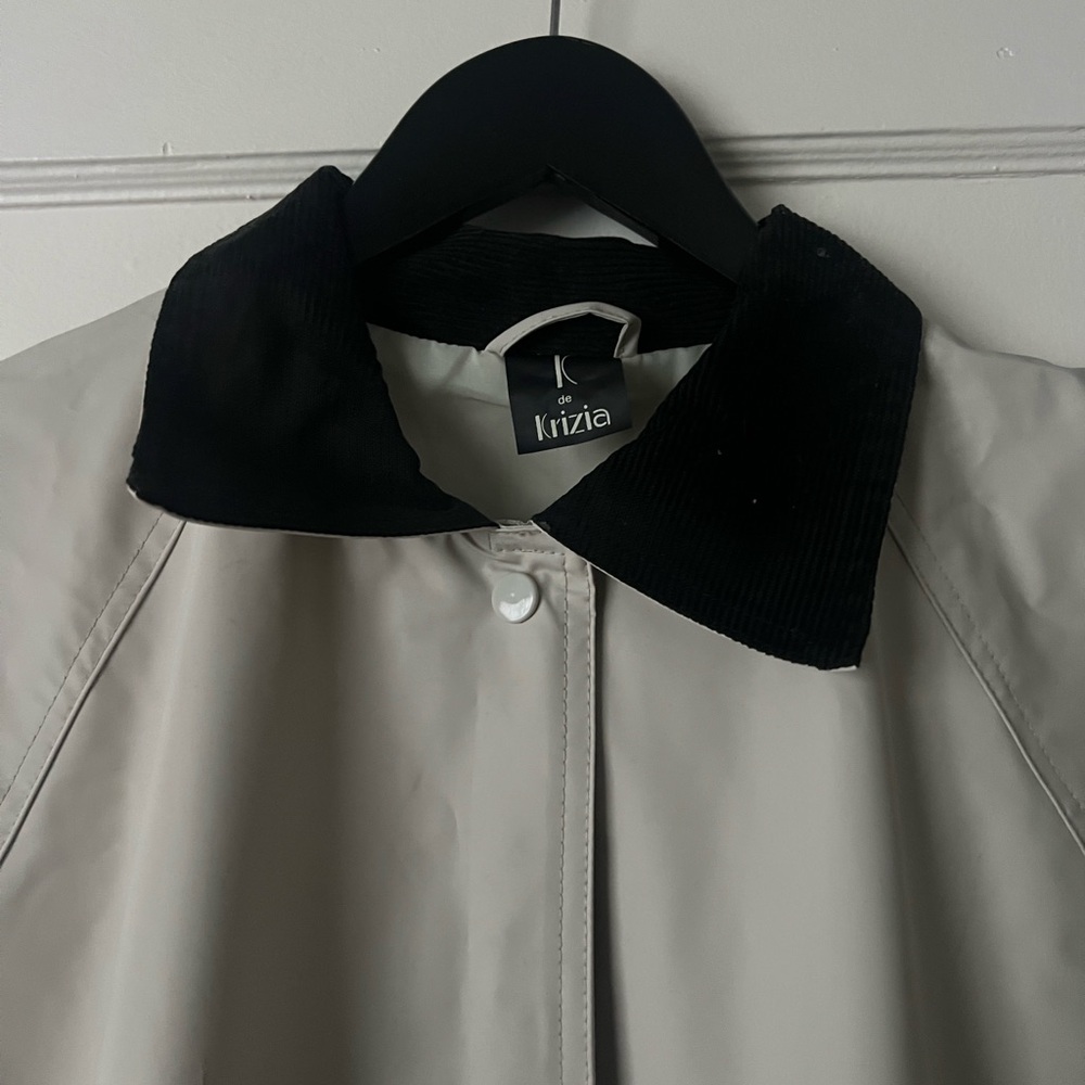 K de Krizia Cream Rain Jacket
